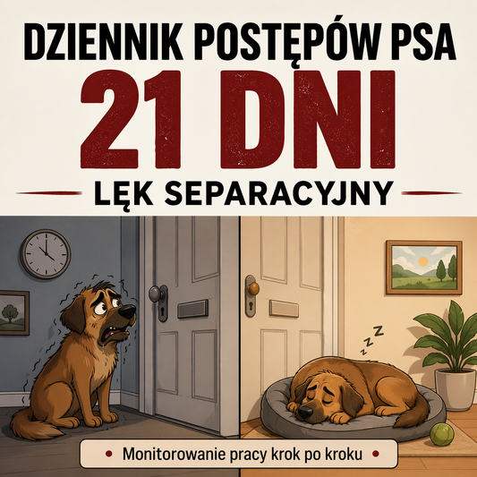 Dziennik Postępów Psa 21 Dni - Lęk separacyjny